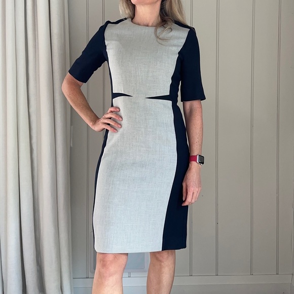 COS Dress. Grey & Navy. Size 36 - Picture 2 of 6